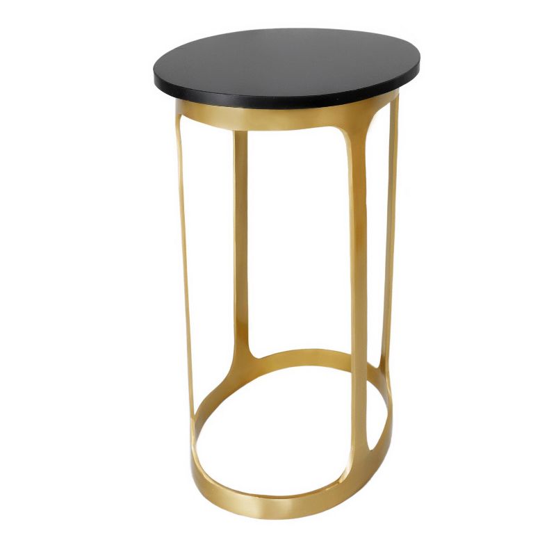 Oaklynn Oval Accent Table Black/Gold - Carolina Chair & Table