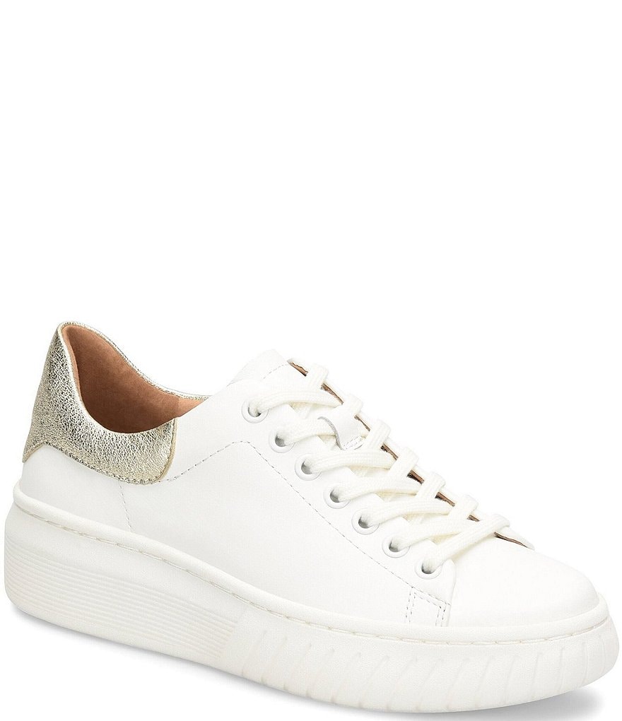 Sofft Parkyn Leather Lace-Up Sneakers
