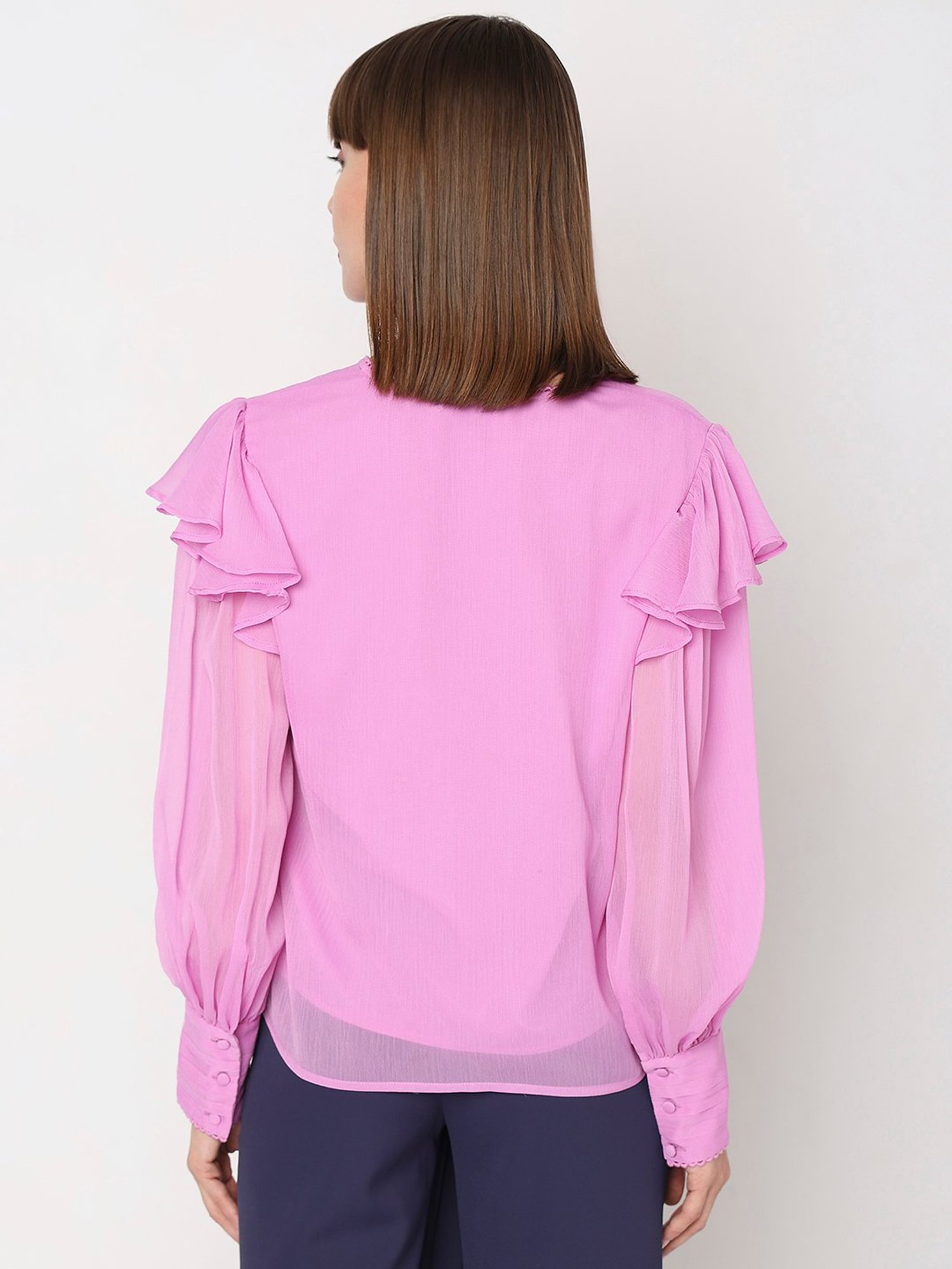 Vero Moda Pink Regular Fit Top