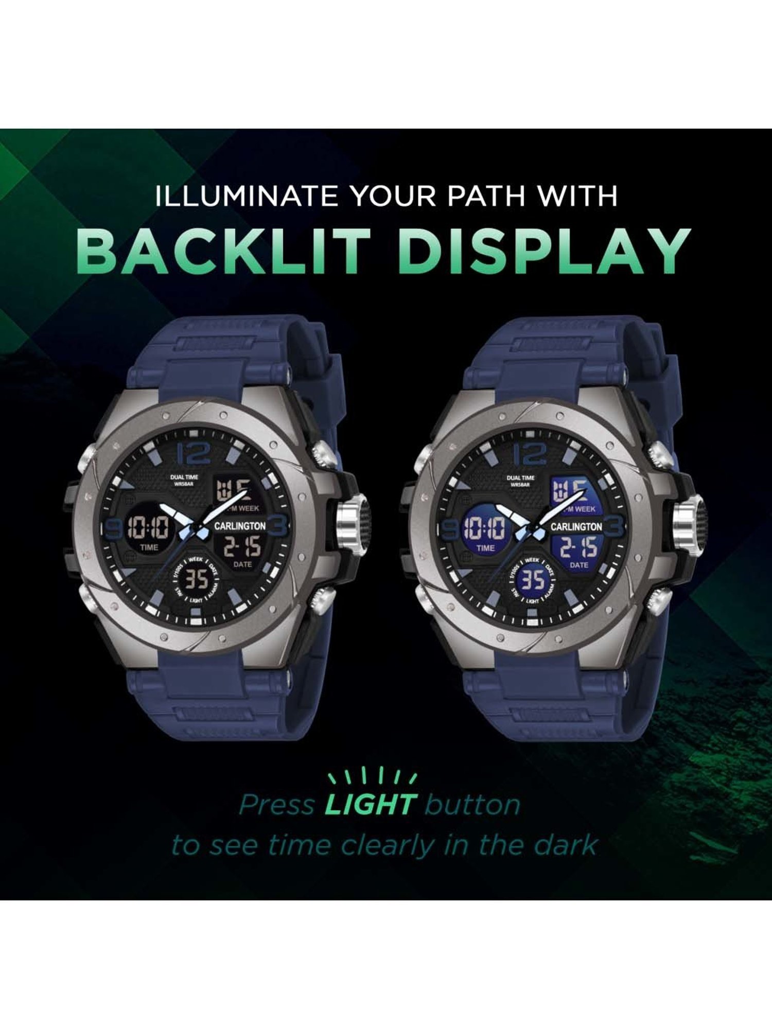 CARLINGTON Endurance 9105 Analog-Digital Watch for Men