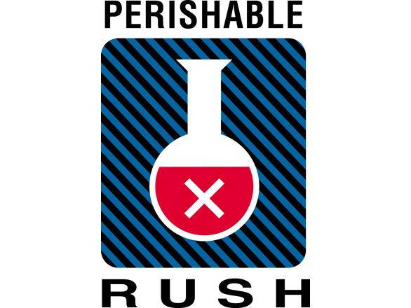 Box Partners DL1600 4 in. x 6 in.- Perishable Rush Labels