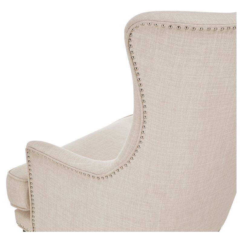 Park Way Grand Armchair with Ottoman Oatmeal - Inspire Q