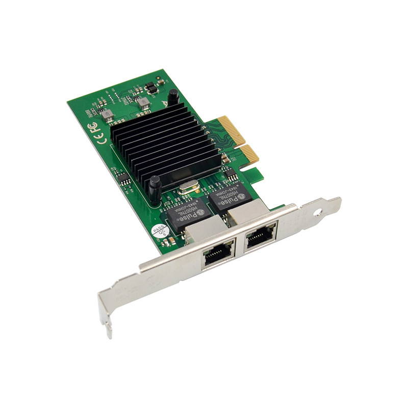 PCI-E X4 Intel82576 Network Interface Card Dual Gigabit Ethernet RJ45 Port for Desktop Computer