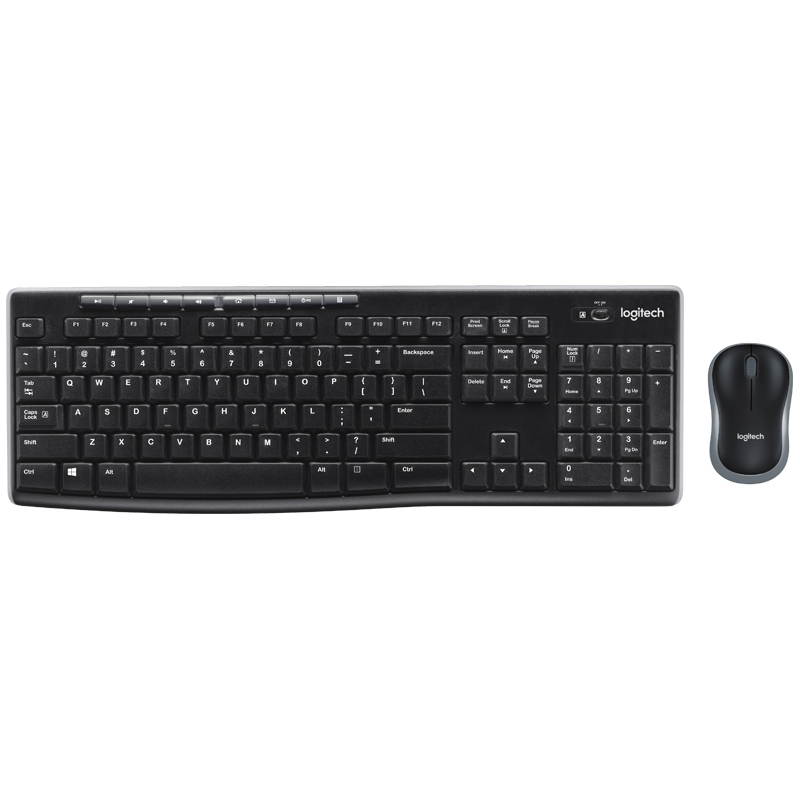 Logitech MK270 2.4GHz Wireless Keyboard + Mouse Set