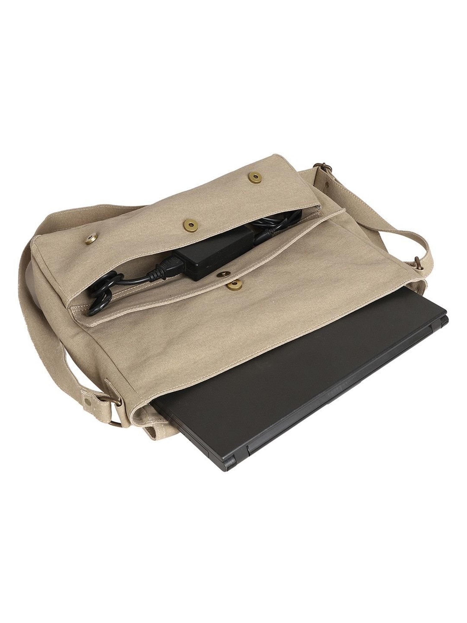 Mona B 12 Ltrs Beige Medium Laptop Messenger Bag