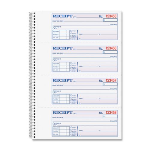 Adams Wire Bound Money/Rent Receipt Books