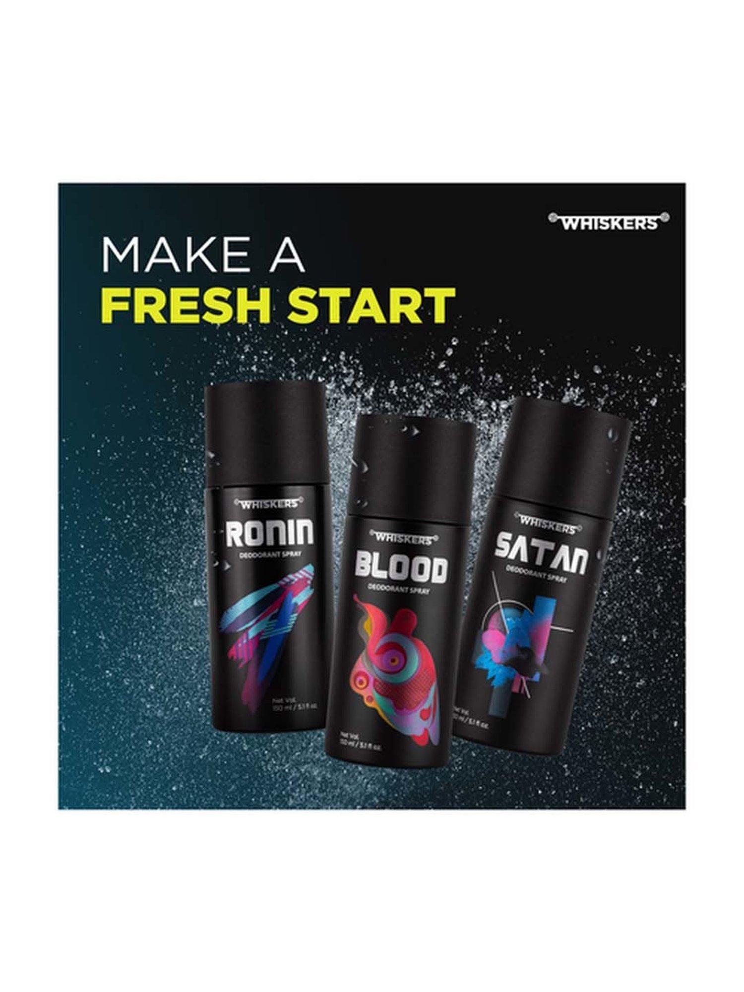 Whiskers Blood Deodorant Spray - 150 ml