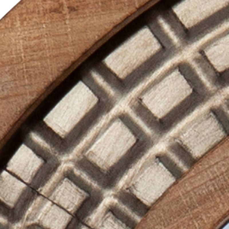 28" x 28" Round Gateno Decorative Wall Mirror Gold - Southern Enterprises