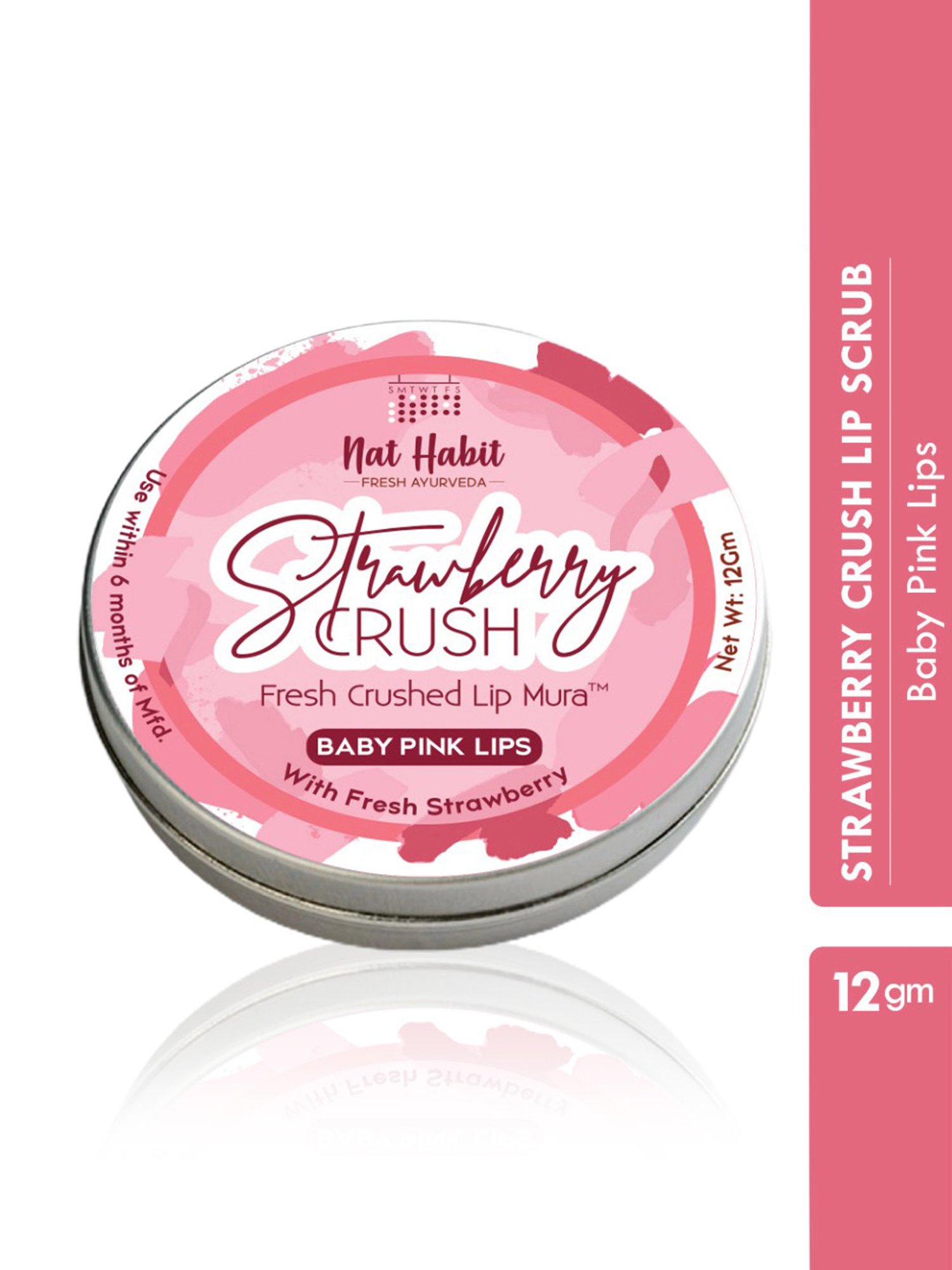 Nat Habit Strawberry Crush Fresh Crushed Lip Mura - 12 gm