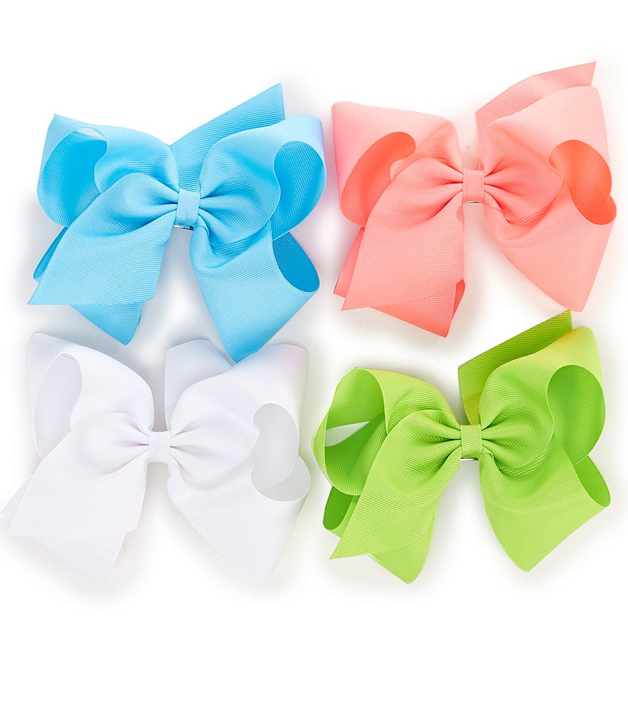 Edgehill Collection Little Girls Sparkle Satin Bow Wrap Headband