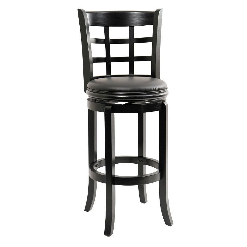29" Kyoto Swivel Barstool Black - Boraam