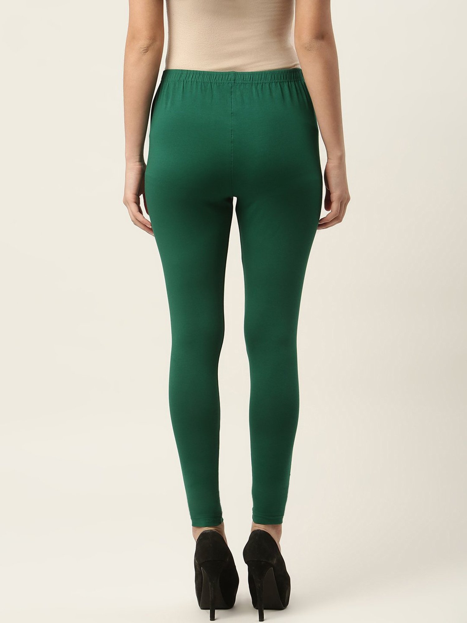 Ms.Lingies Green Cotton Leggings