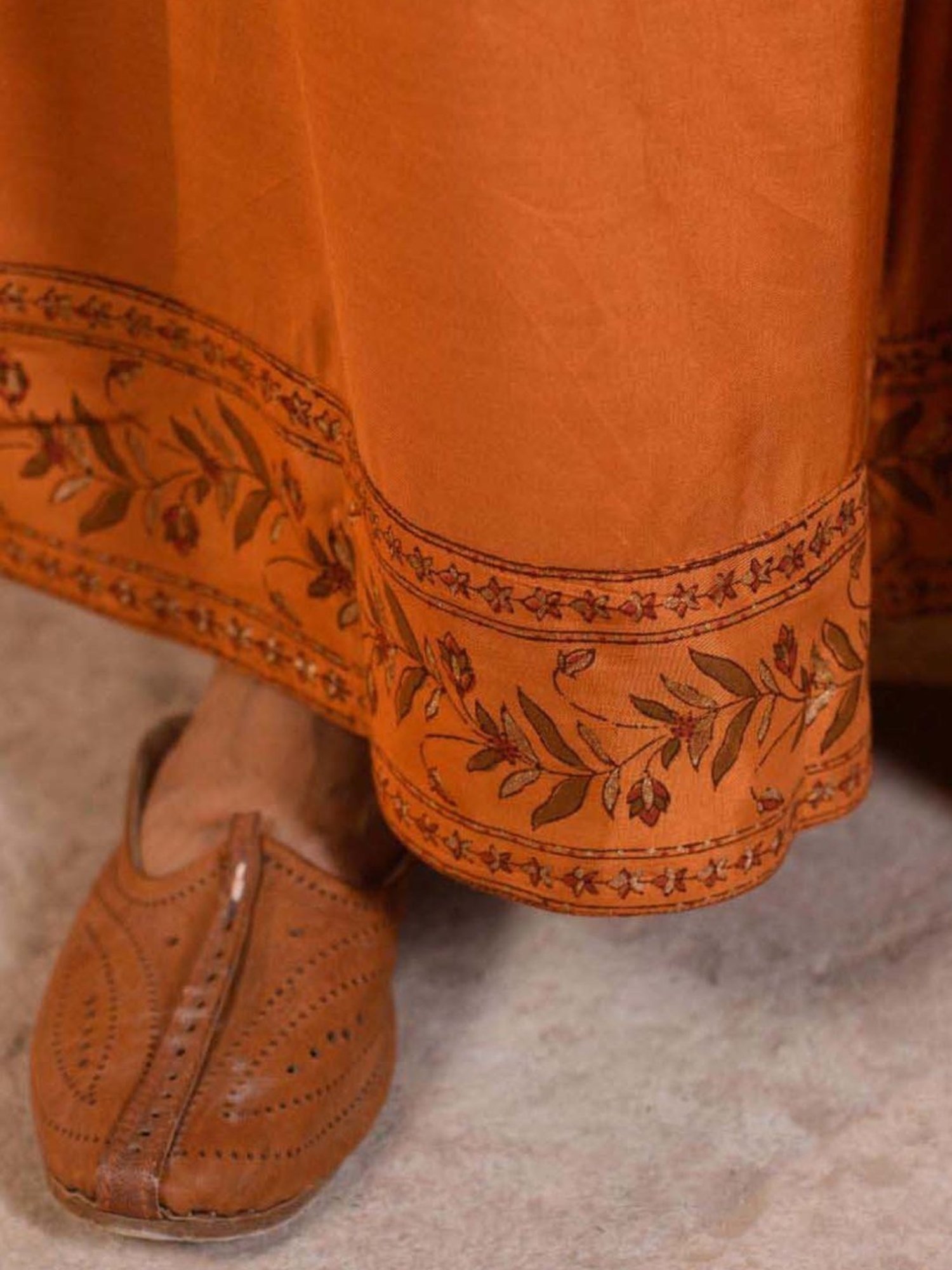 Prakriti Jaipur Orange Chaashini Vani Sharara