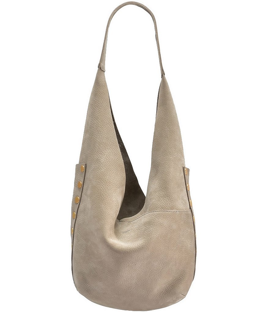 Hammitt Tom Snap Studded Leather Hobo Bag
