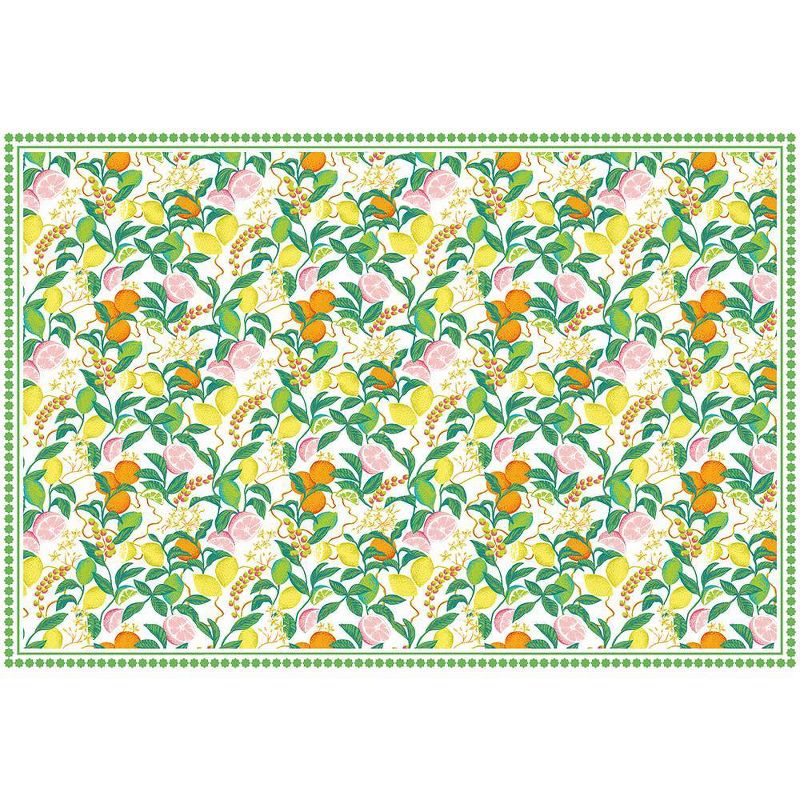 Tempaper 3'2"x4'8" Citrus Indoor/Outdoor Vinyl Floor Rug