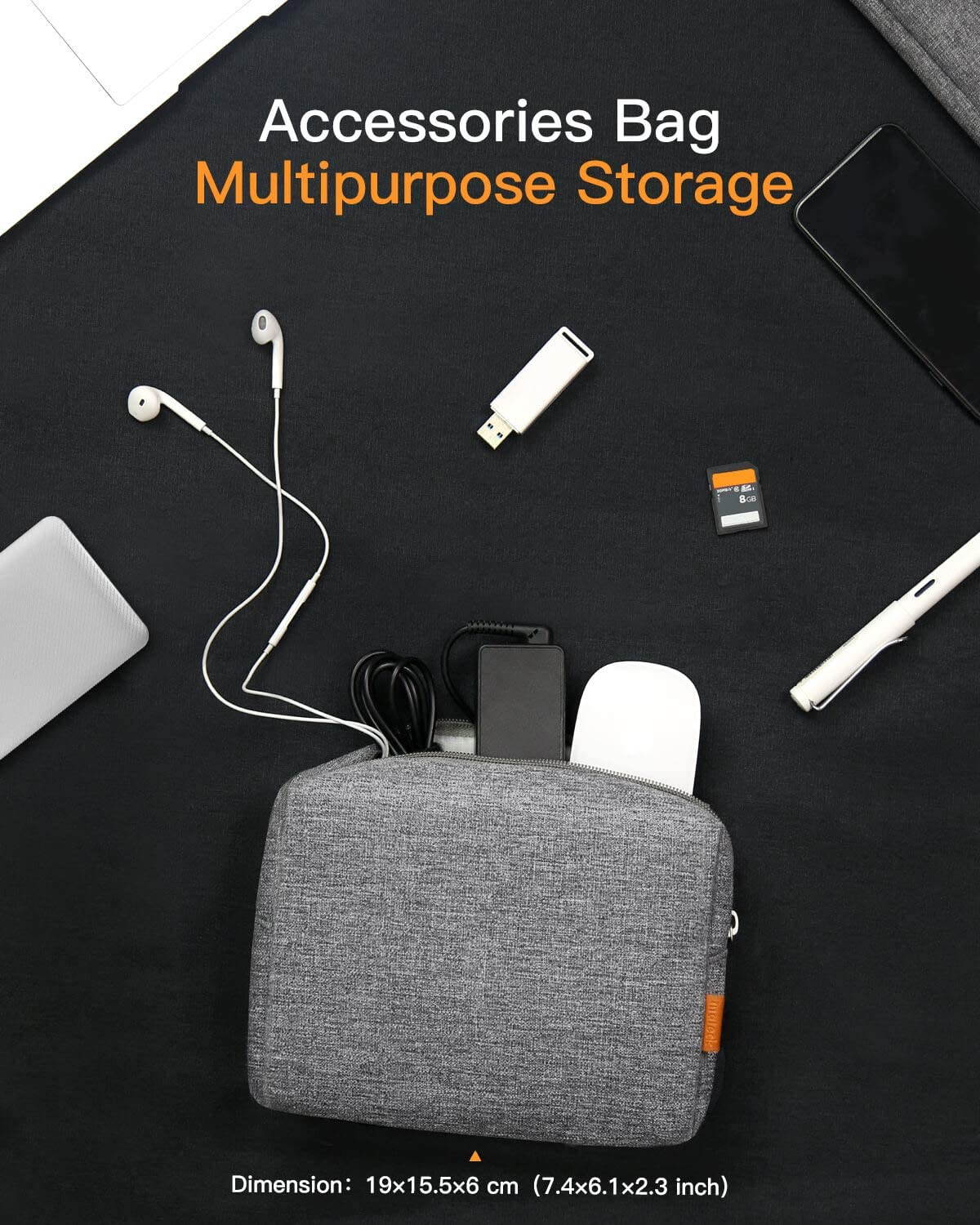 Inateck 15-15.6 Inch Laptop Sleeve Case Bag with Accessory Pouch