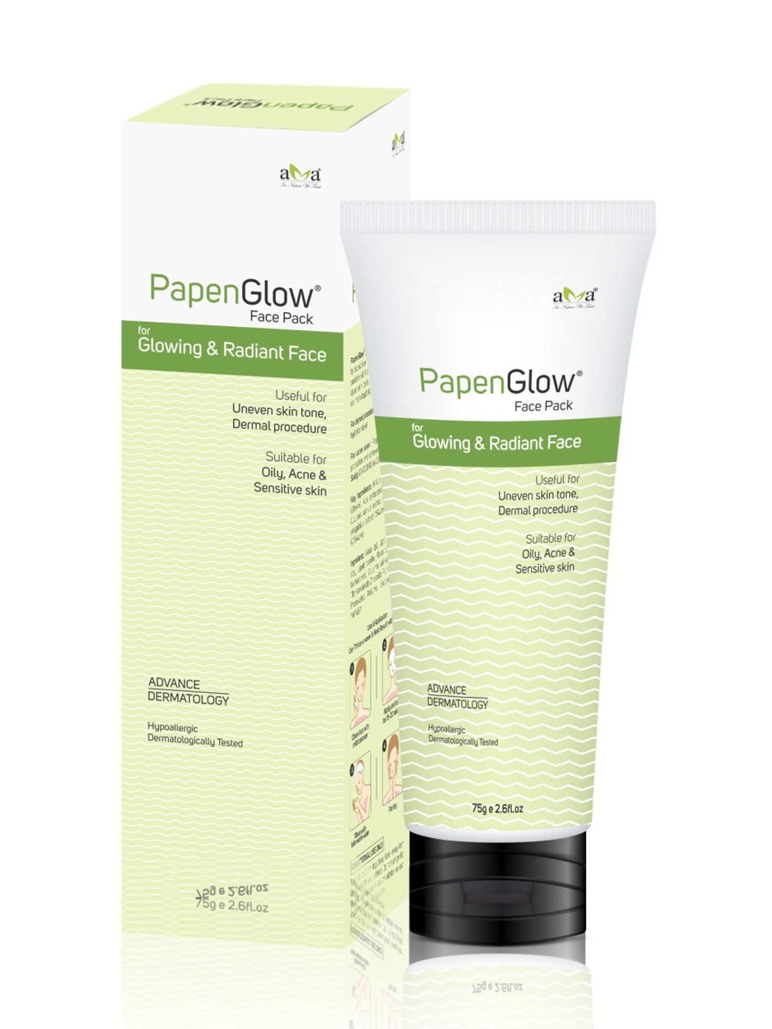 Vegetal Papenglow Face Pack - 75 gm