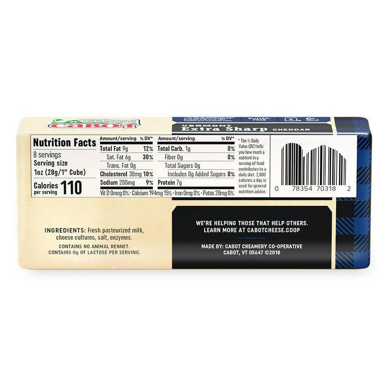 Cabot Creamery Extra Sharp Cheddar Cheese - 8oz
