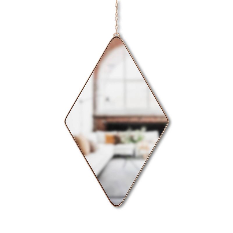 Set of 3 Dima Diamond Wall Mirror Copper - Umbra