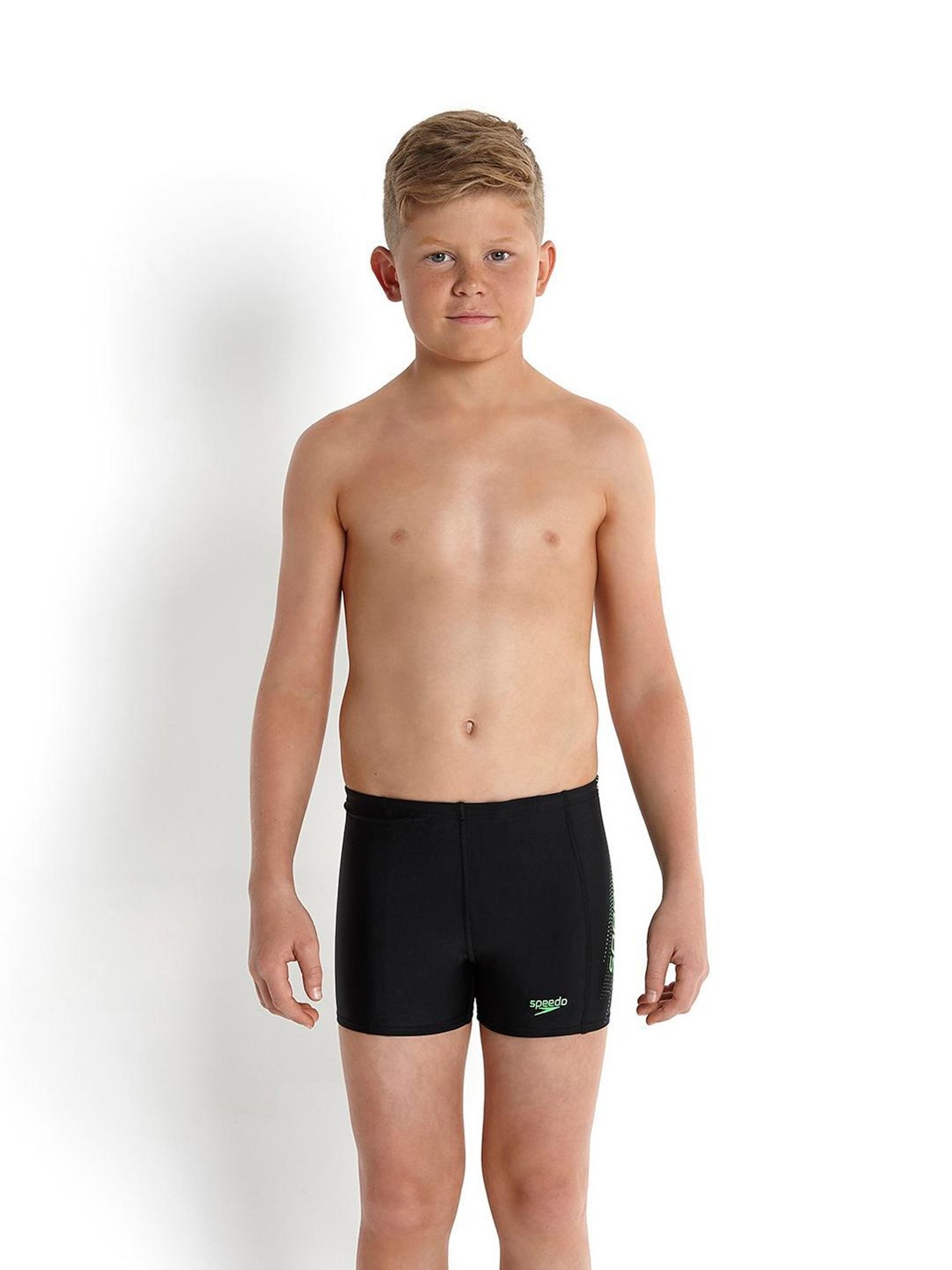 Speedo Kids Black Solid Shorts