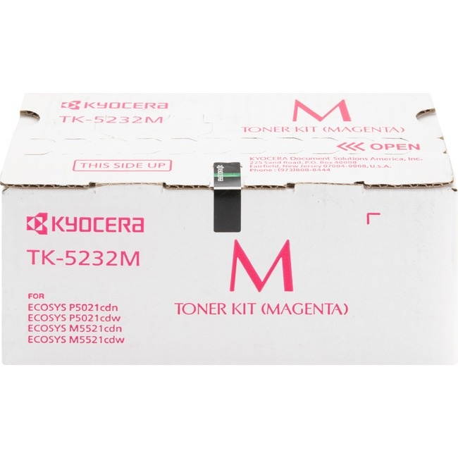 Magenta Toner Cartridge for Kyocera TK-5232M ECOSYS M5521cdw, ECOSYS P5021cdw, Genuine Kyocera Brand