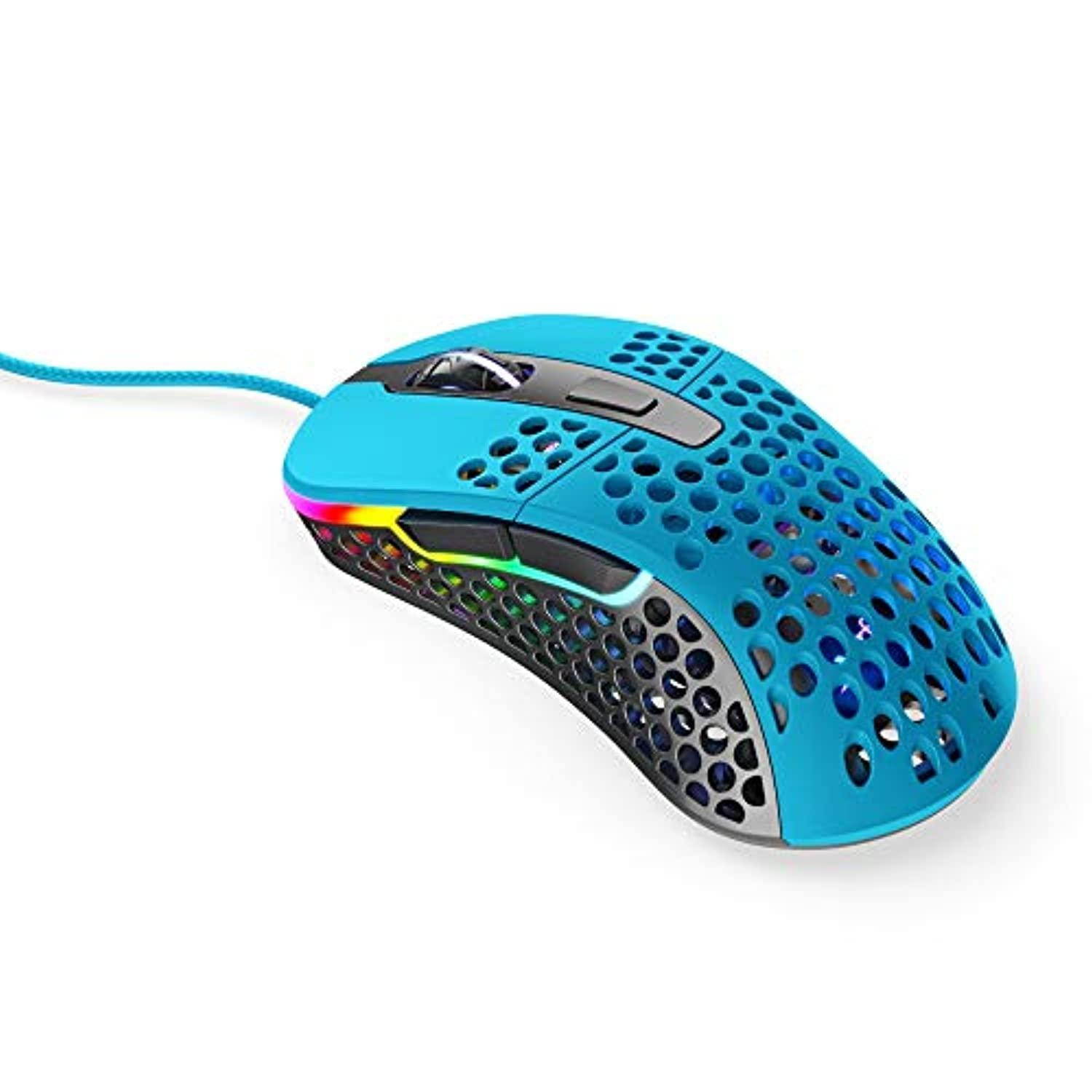 xtrfy m4 rgb, gaming mouse, miami blue
