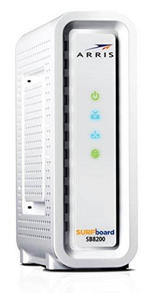 ARRIS SURFboard SB8200 DOCSIS 3.1 Gigabit Cable Modem, Approved for Cox, Xfinity & others, (white)