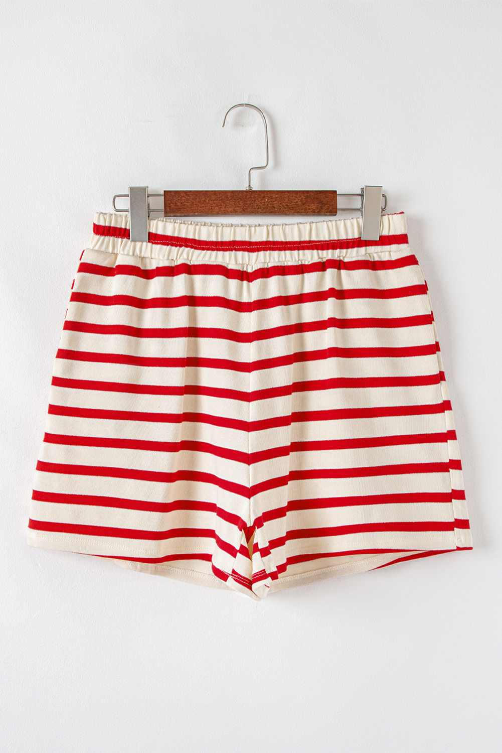 Skobeloff Textured Ruffle Split Top and Drawstring Shorts Set