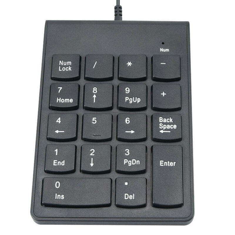 Vicabo 18 Keys Wired USB Numeric Keypad, Mini Digital Keyboard for IMac/MacBook Air/Notebook/Desktop