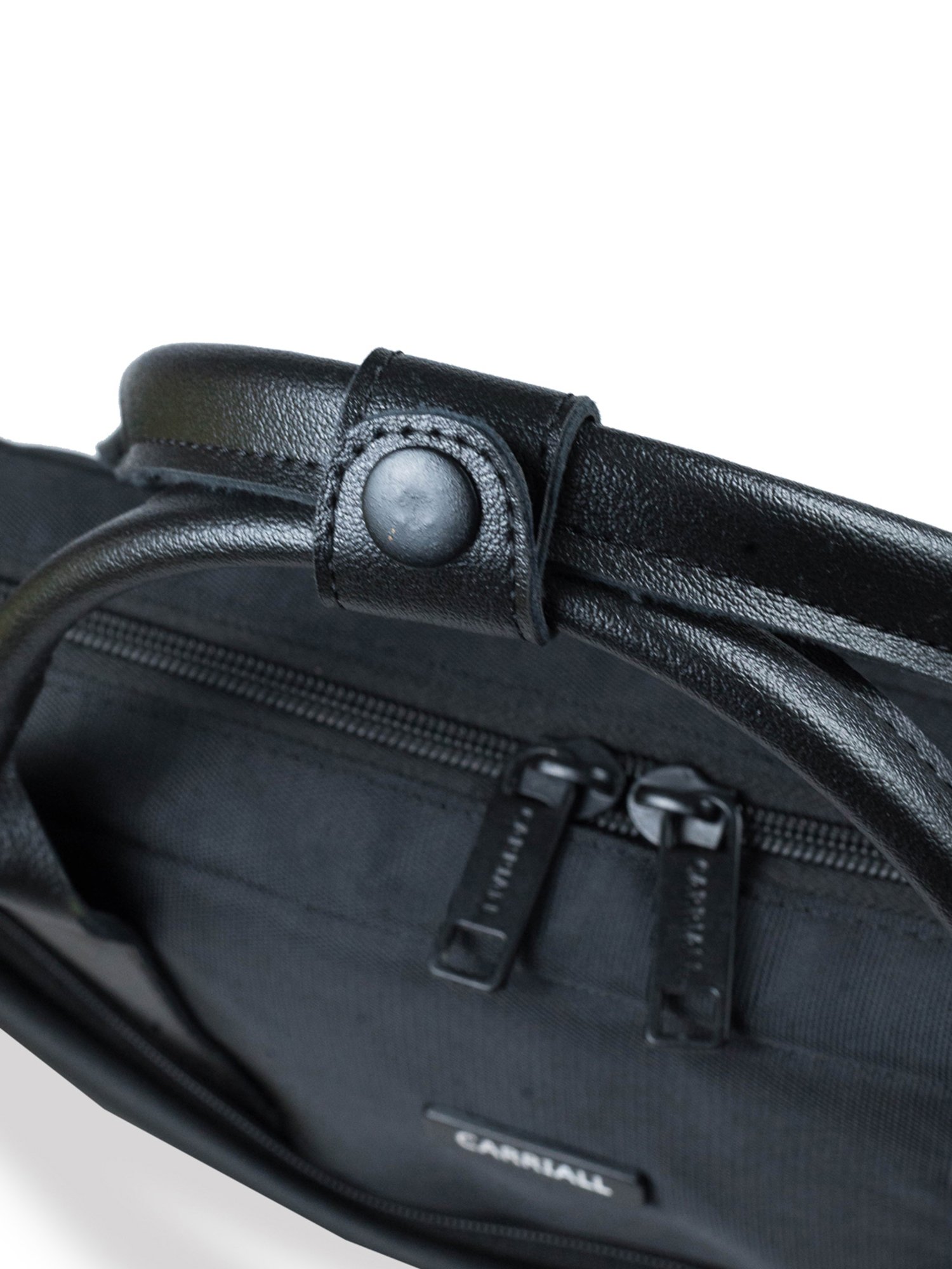 Carriall Elegant Black Polyester Medium Laptop Messenger Bags