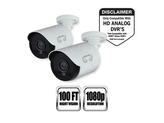 NIGHT OWL CAM-2PK-HDA10W-BU 1080P HD Analog Bullet Cam 2Pk