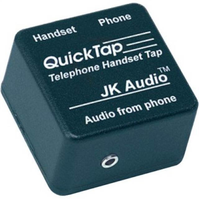 Jk Audio QuickTap Telephone Handset Audio Interface #QT