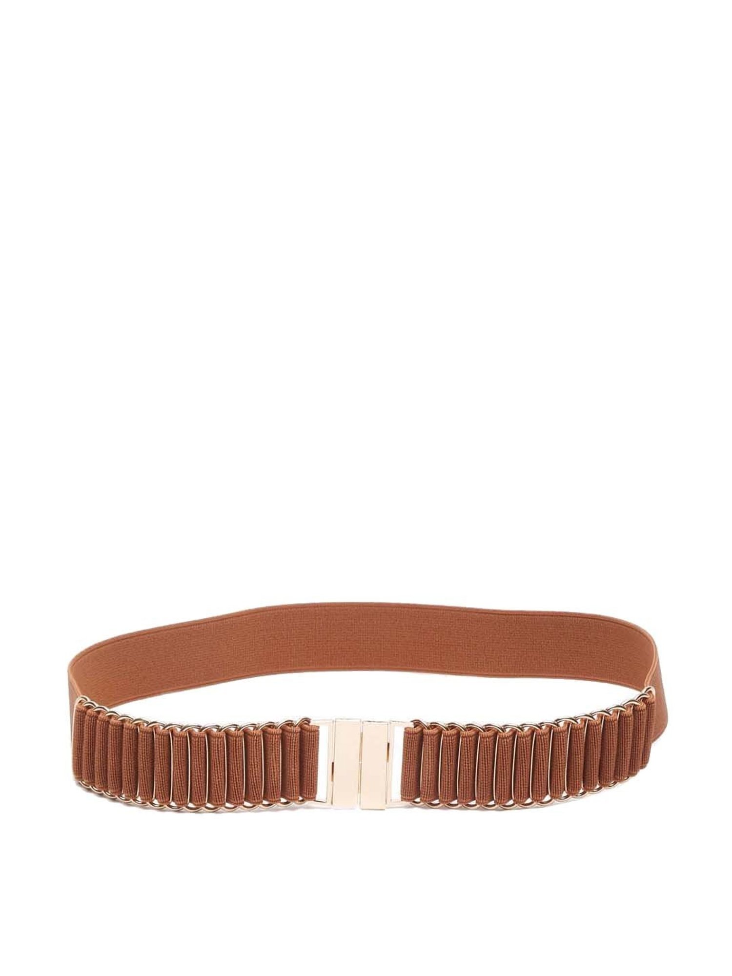 Teakwood Leathers Tan Nylon Waist Belt for Women