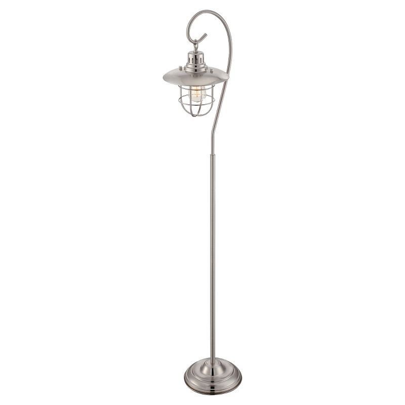 Lanterna II 1 Light Floor Lamp (Includes Light Bulb) Polished Steel - Lite Source