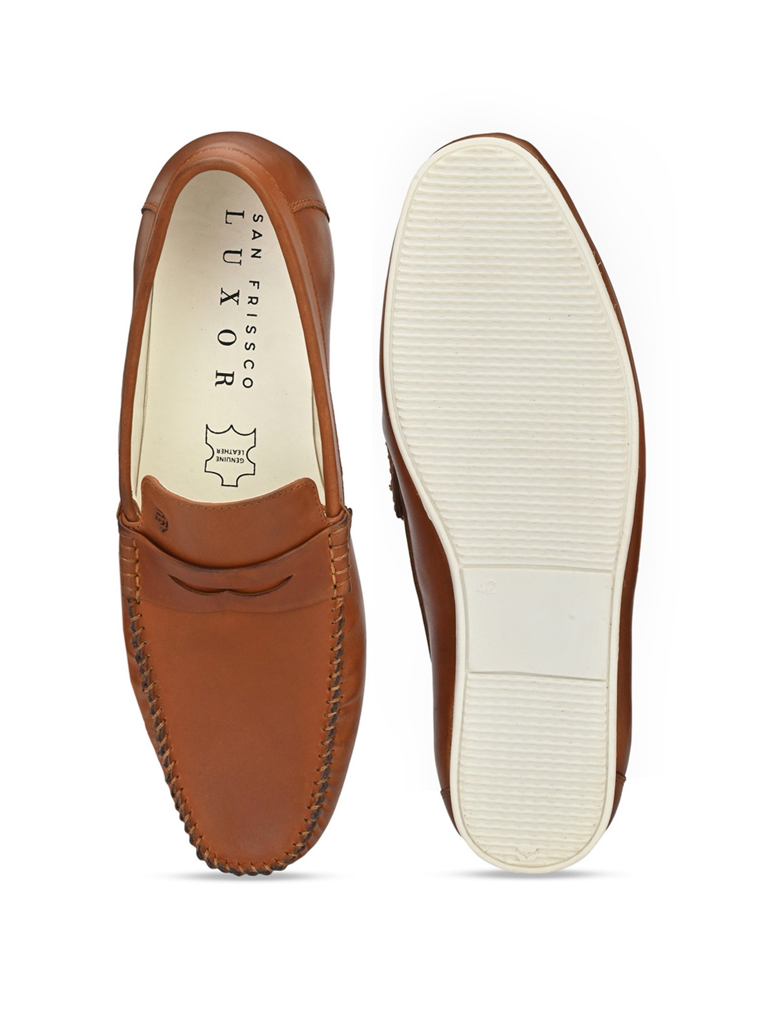San Frissco Men's Tan Casual Loafers