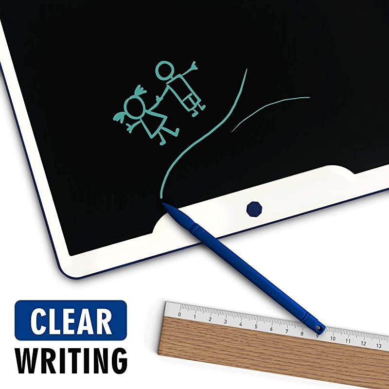 15 inch LCD Writing Tablet  Office Electronic Blackboard Digital Memo Notepad Handwriting Tablet Paperless MessageDrawing Board for SchoolHome Dark Blue