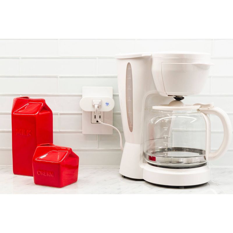 myTouchSmart Indoor Plug In Outlet Wi-Fi Timer White