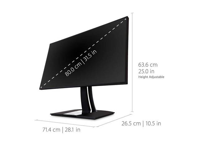 ViewSonic VP2768a 27" 2560 x 1440 (2K) 60 Hz HDMI, DisplayPort, RJ45, USB Height Adjustable IPS Monitor