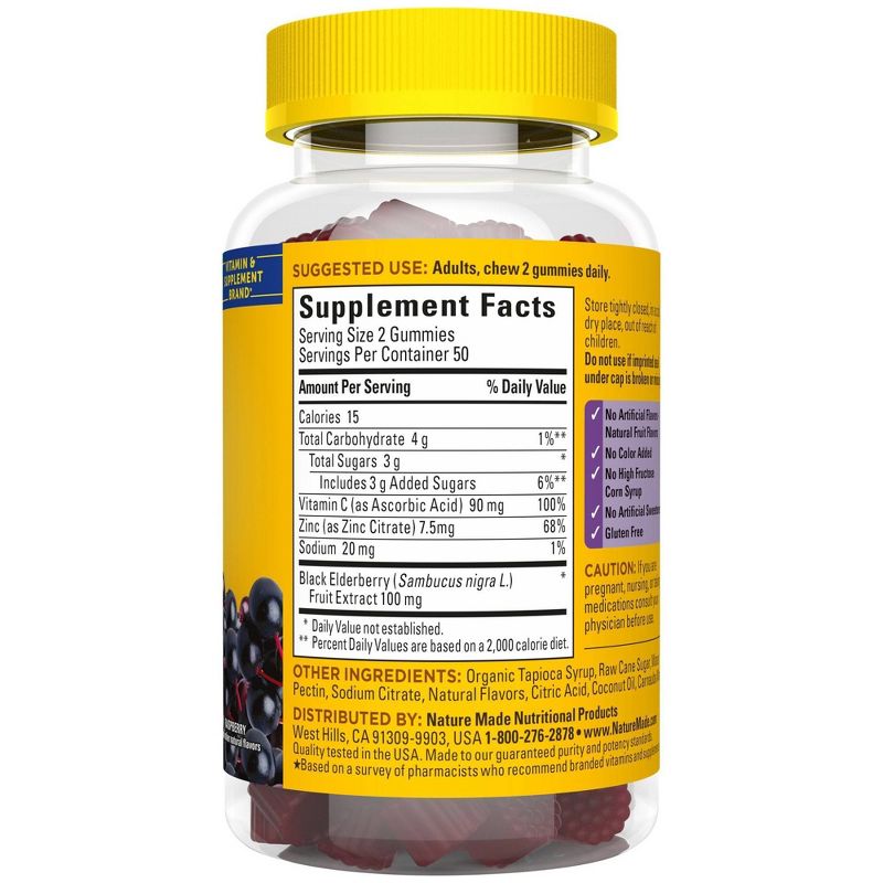 Nature Made Elderberry Gummy - 100ct