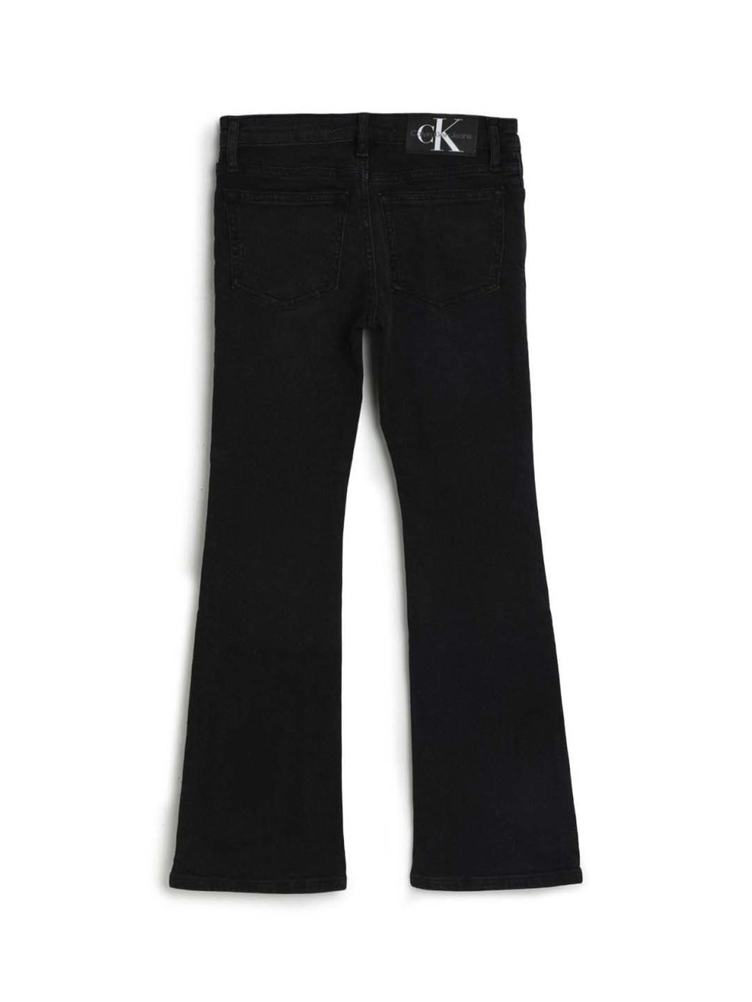 Calvin Klein Jeans Girls Black Regular Fit Jeans