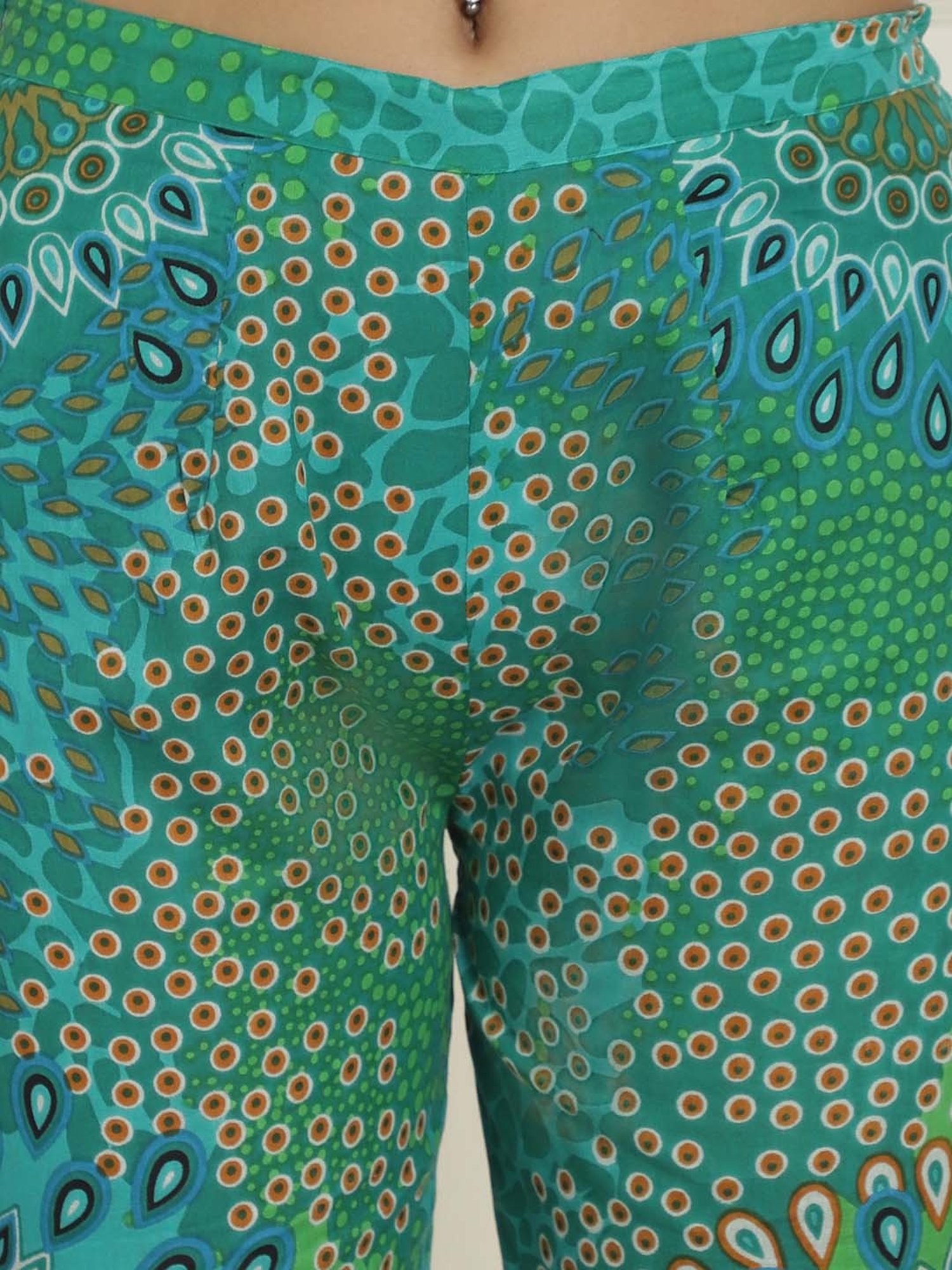 Indian Needle Green Cotton Shirt & Pant Set