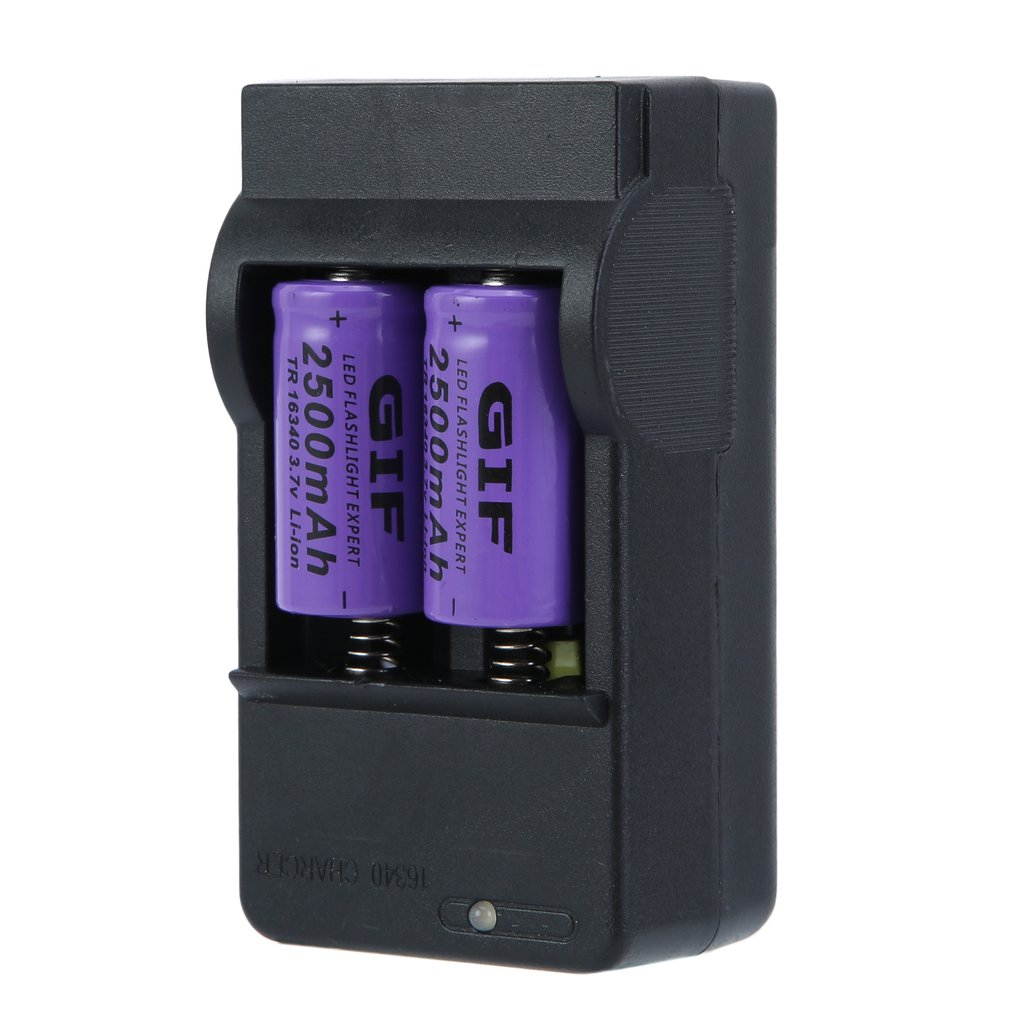 20pcs 2500mAh-GTF Rechargeable Batteries 16340 3.7V Set With 2 Chargers For Netgear Arlo Security Camera