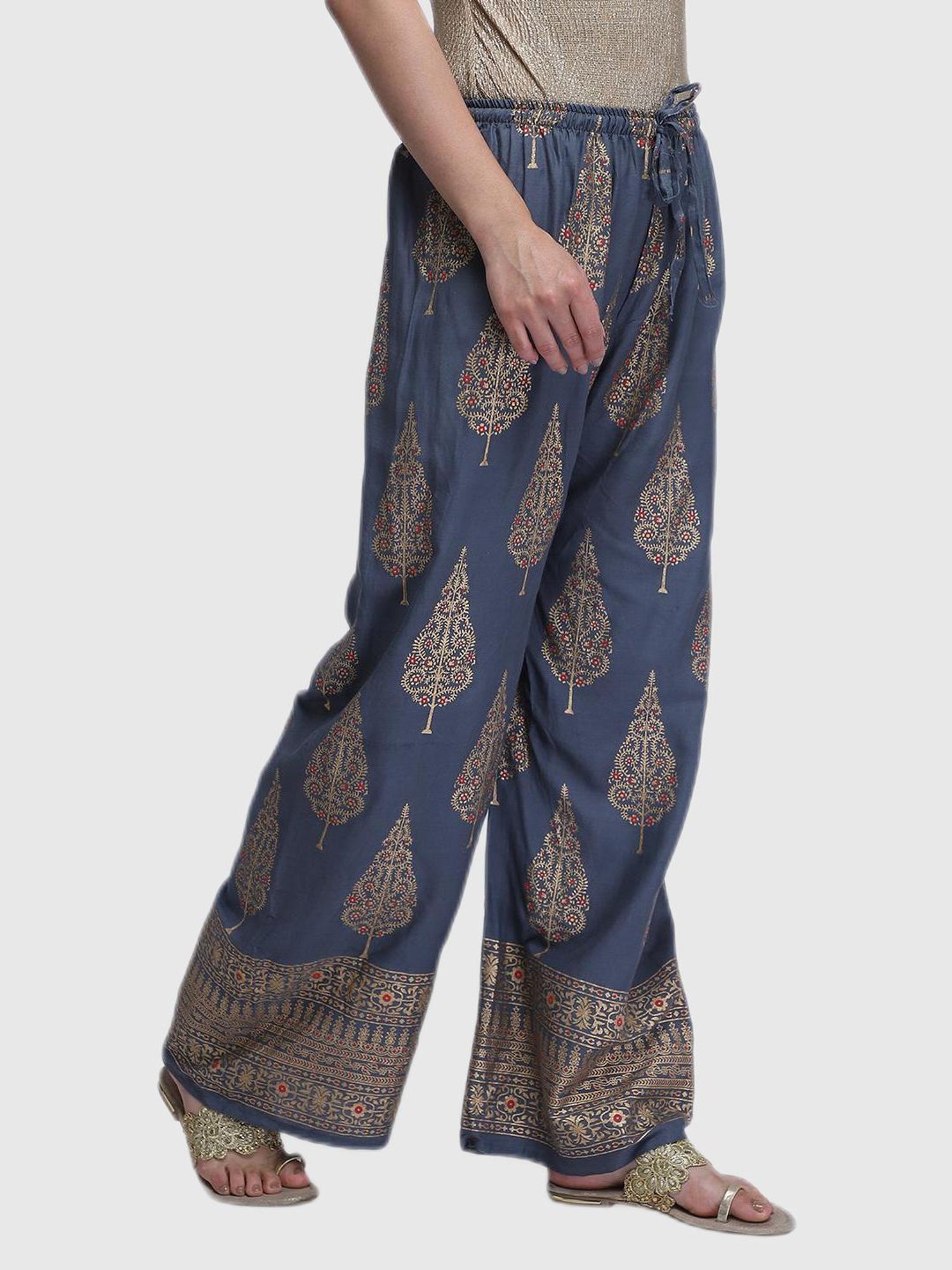 Aditi Wasan Blue Printed Palazzos