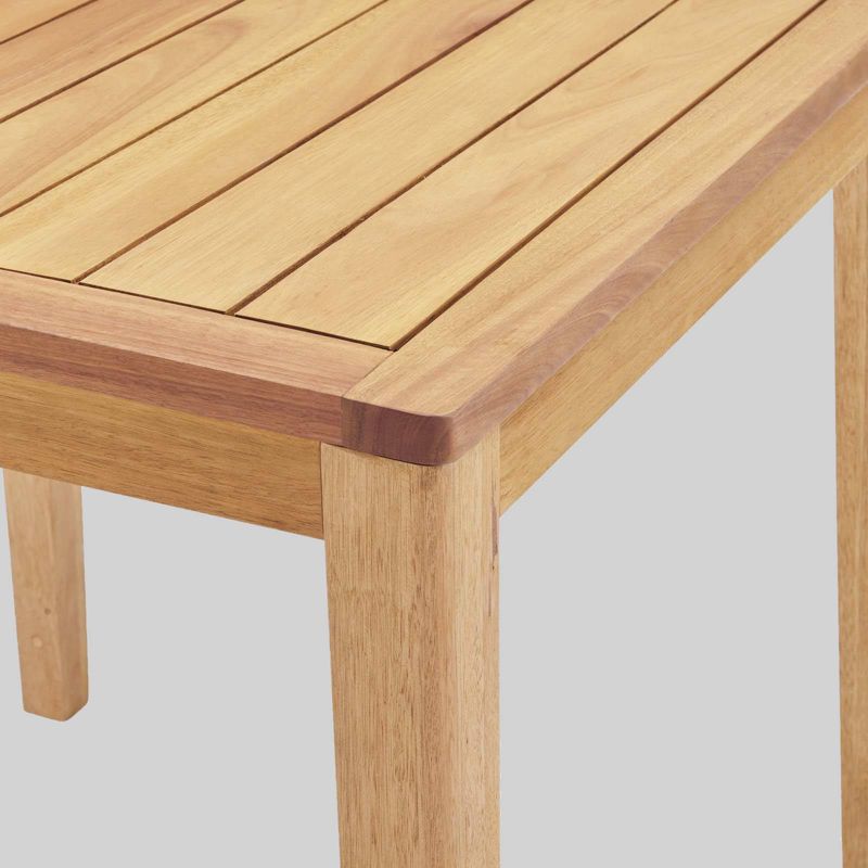 3pc Portsmouth Outdoor Patio Karri Wood Bar Set Natural Taupe - Modway