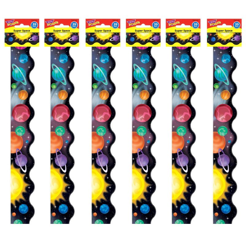 6pk 39ft Super Space Terrific Trimmers Classroom Borders - TREND