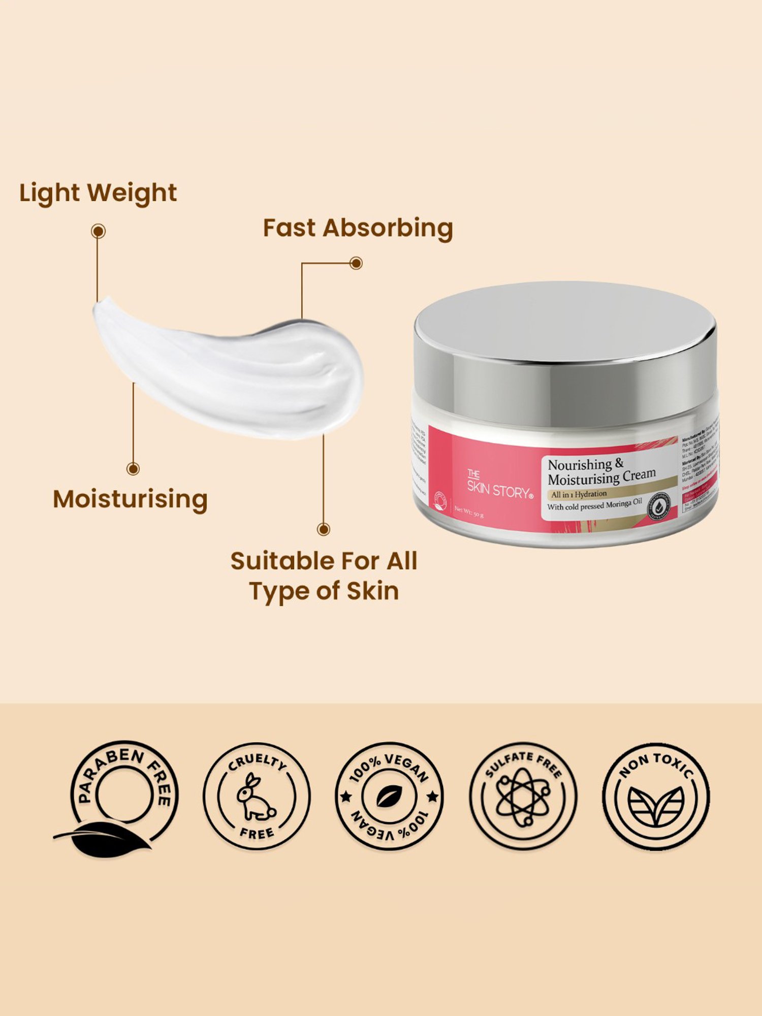 The Skin Story Nourishing & Moisturising Cream - 50 gm