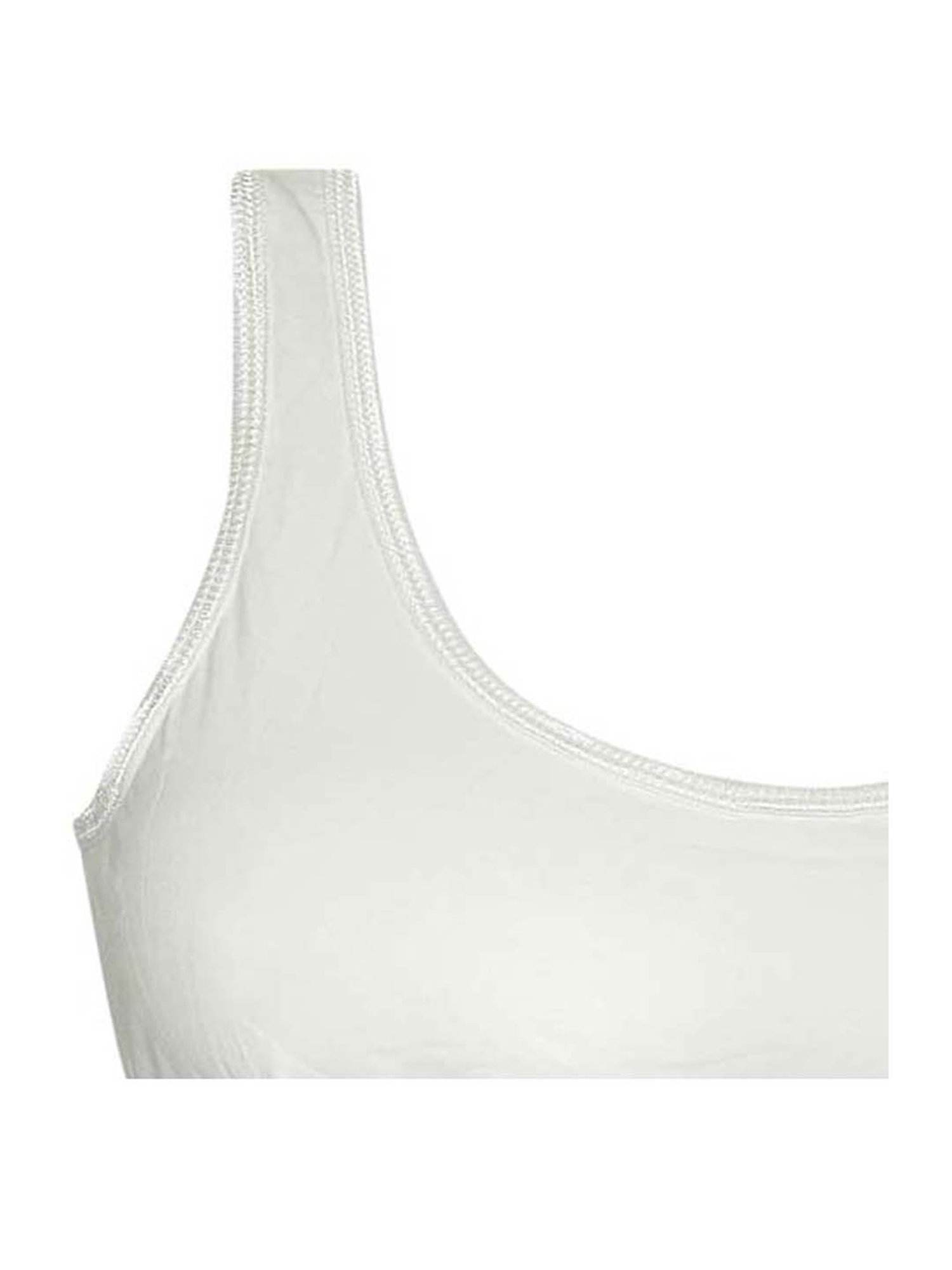 Tiny Bugs Kids White Cotton Printed Sports Bra