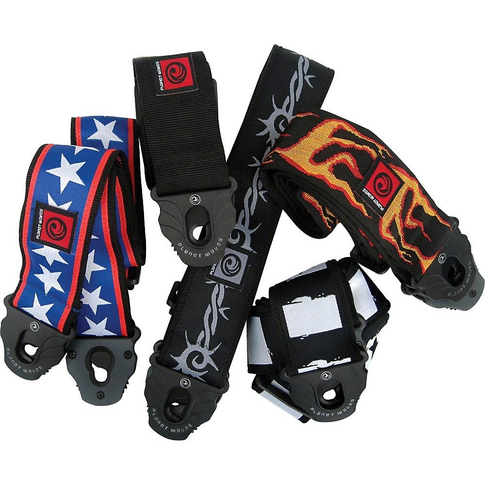 Planet Waves Planet Lock Guitar Strap, Rock Star