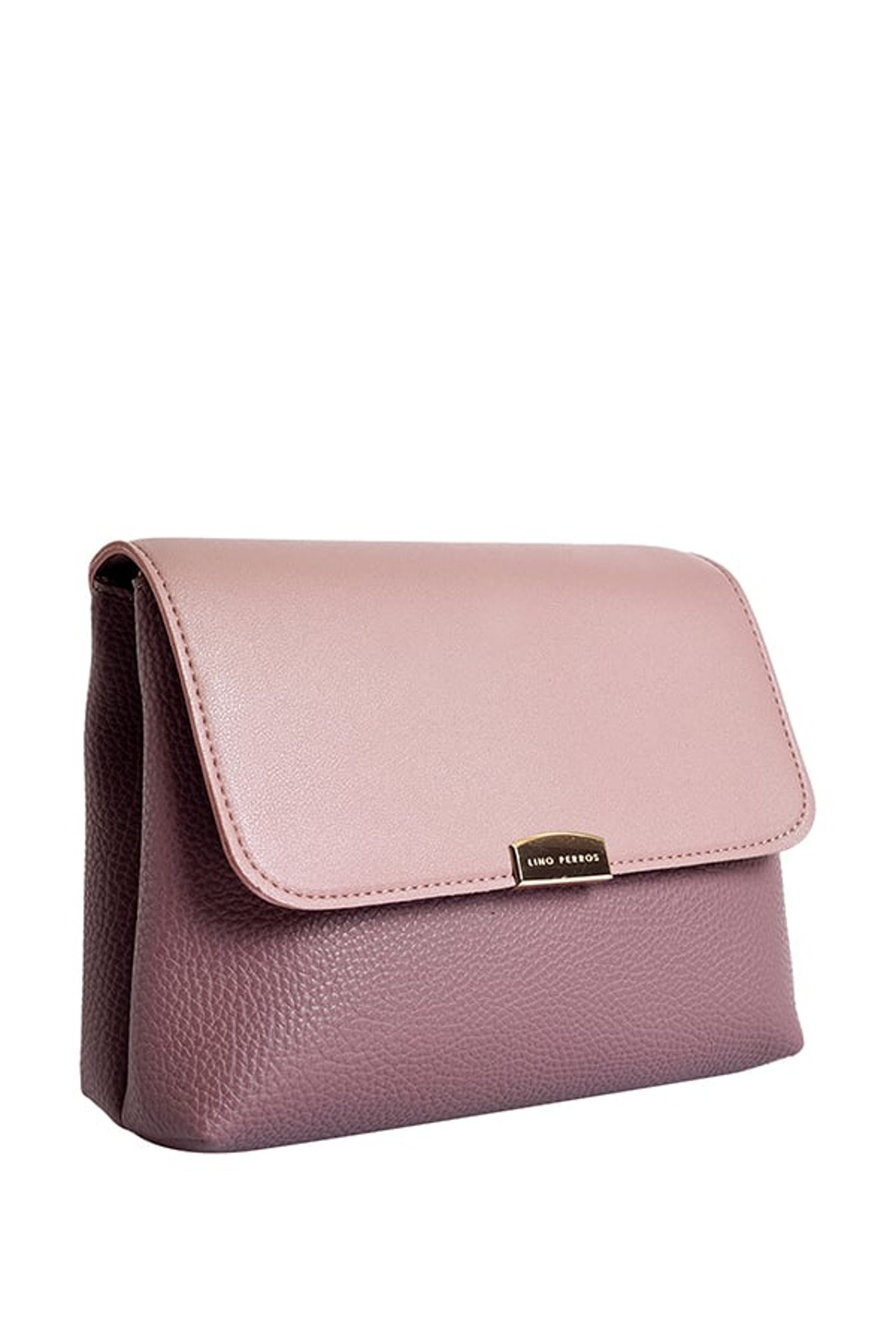 Lino Perros Lavender Pink Solid Flap Sling Bag