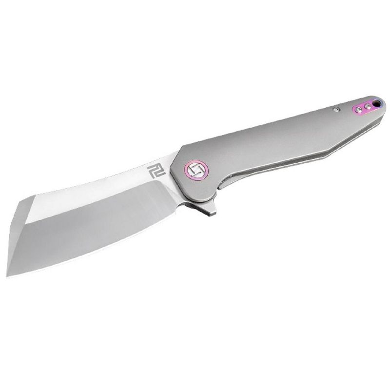 Artisan Osprey Folder 3.74 in S35VN Blade Gray Titanium Hndl